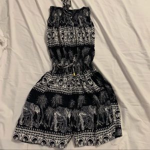 super cute black and white romper